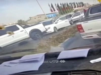 برخورد زنجیره‌ای ۷ خودرو در بلوار ساحلی بندرعباس