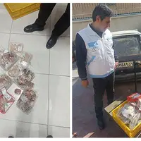 توقیف ۷۰ کیلو گوشت غیرقابل مصرف در کرمانشاه