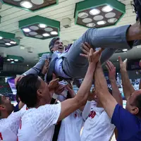 عکس/ خوشحالی اعضای تیم ملی فوتسال بعد از قهرمانی در بازی‌های کشورهای اسلامی 