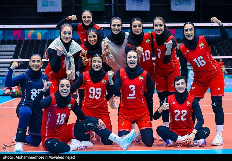 عکس/بازی‌های کشورهای اسلامی 2025 ریاض ؛ والیبال بانوان ایران وافغانستان