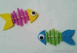 خلاقیت با نی؛ ماهی‌های رنگی در دستان شما