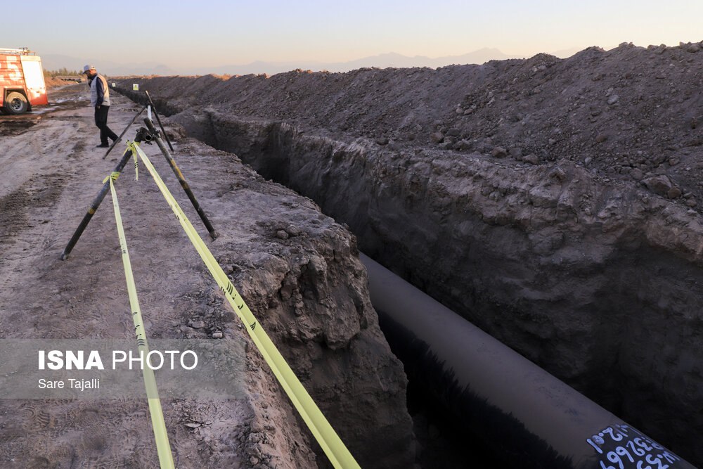 📷 پروژه خط انتقال آب به شهرهای شمالی استان کرمان از خلیج فارس