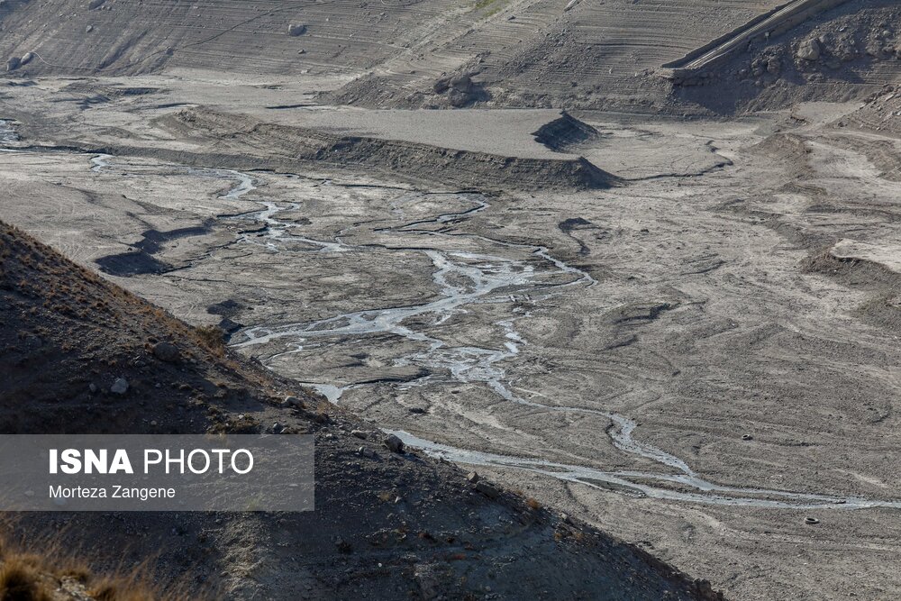 عکس/ وضعیت بحرانی سد لتیان