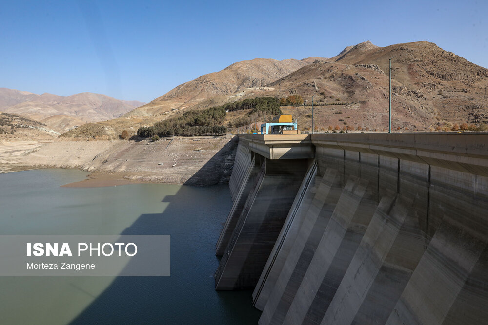 عکس/ وضعیت بحرانی سد لتیان