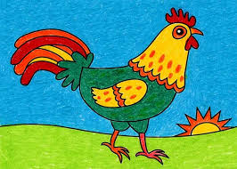 نقاشی خروس، قصه‌ای از مزرعه‌ی رنگی