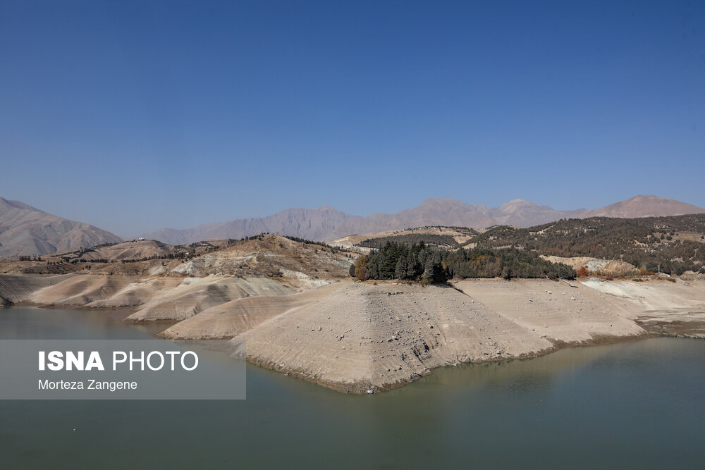 عکس/ وضعیت بحرانی سد لتیان