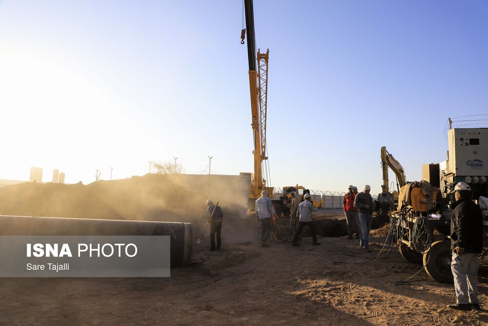 📷 پروژه خط انتقال آب به شهرهای شمالی استان کرمان از خلیج فارس