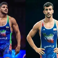 ۲ دارنده مدال جهانی در لیگ کشتی فرنگی روی تشک می‌روند