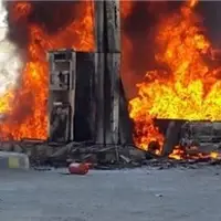 وقوع انفجار در پمپ‌بنزین جهرم