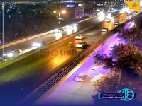 تصادف شبانه روی روگذر پل امام خمینی(ره) اصفهان