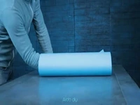 ساخت چراغ دیواری مدرن با استفاده از یک تکه لوله پلیکا و لامپ ال ای دی