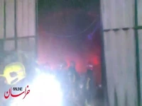 آتش‌سوزی گسترده در کارگاه تولید مبلمان مشهد