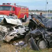 تصادف دلخراش سمند و پژو در جاده تبریز با 3 کشته