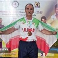 نشان برنز پیشکسوت خراسان شمالی در مسابقات دو و میدانی قهرمانی آسیا