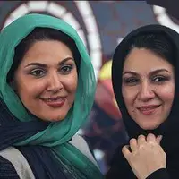 چهره ها/ قاب دو خواهر مشهور سینمای ایران در یک مراسم