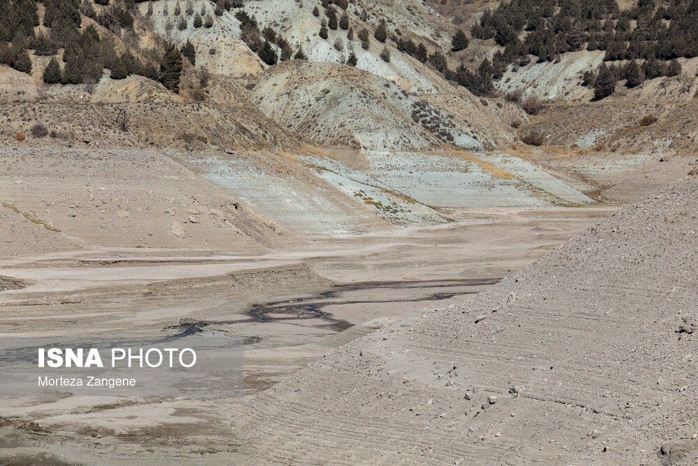 عکس/ وضعیت بحرانی سد لتیان