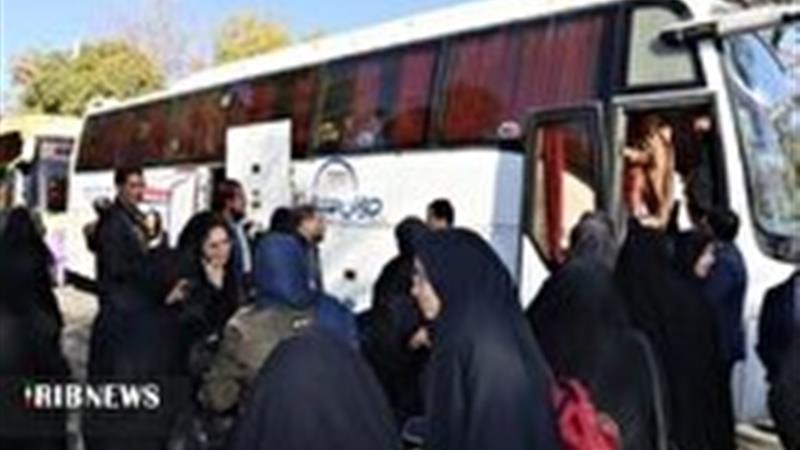 اعزام ۲۵۰ دانش‌آموز دختر شیروانی به مناطق عملیاتی جنوب کشور