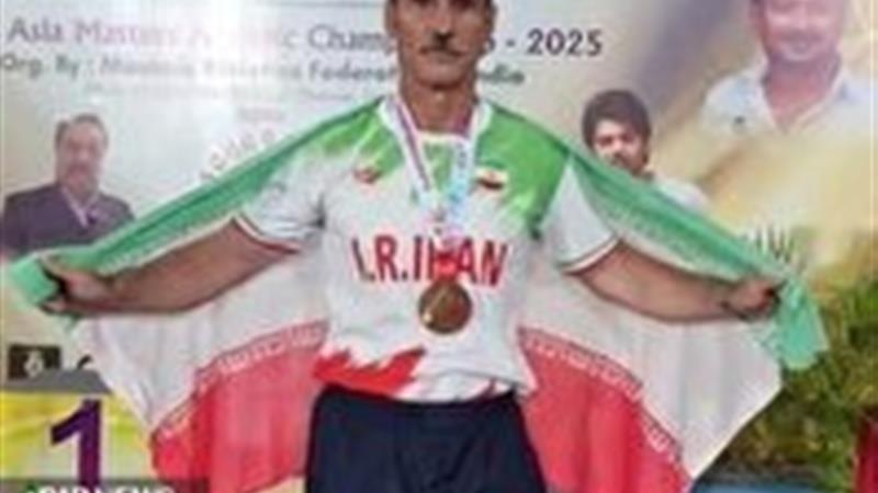 نشان برنز پیشکسوت خراسان شمالی در مسابقات دو و میدانی قهرمانی آسیا