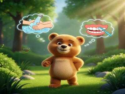 آموزش بهداشت با خرس کوچولو