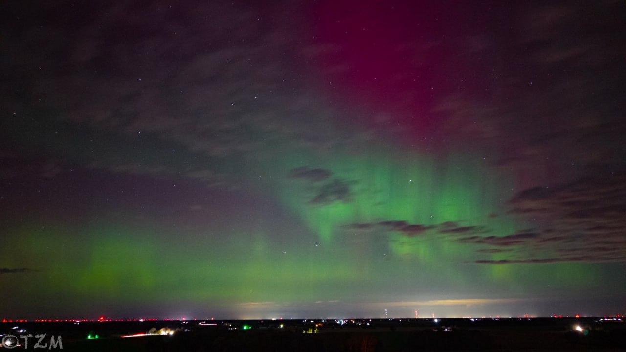تصاویری تماشایی از شفق قطبی در میشیگان آمریکا