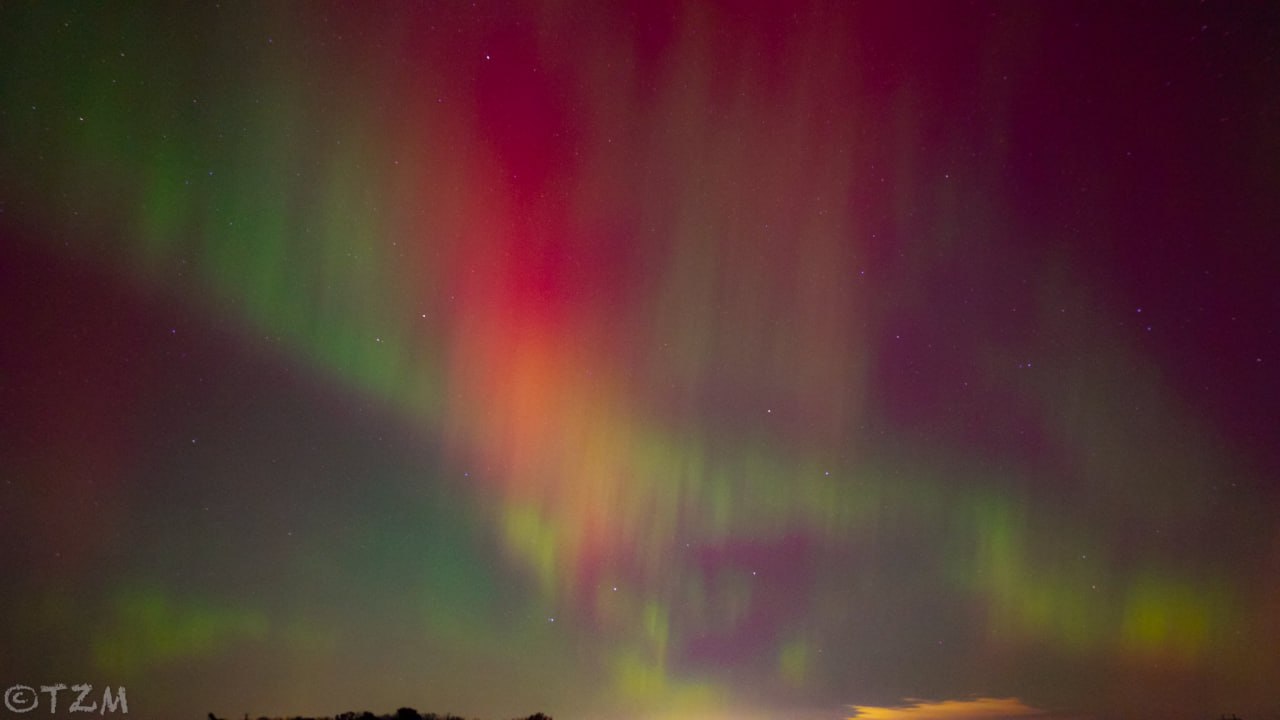 تصاویری تماشایی از شفق قطبی در میشیگان آمریکا