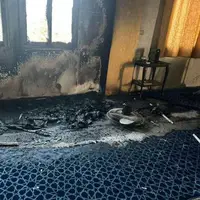 به آتش کشیدن یک مسجد در کرانه باختری توسط صهیونیست‌ها