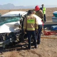 دو فوتی بر اثر تصادف رخ به رخ در جاده‌های بردسکن