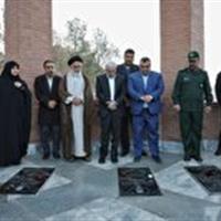 استاندار خراسان شمالی به مقام رفیع شهیدان روستای کلات ادای احترام کرد