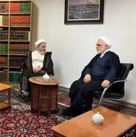 رئیس قوه قضائیه با آیت‌الله‌ سبحانی دیدار کرد