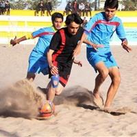 تیم فوتبال ساحلی ملاباشی یزد مغلوب عنبرآباد کرمان شد