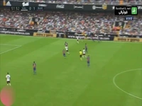 گل مونیر الحدادی مقابل بارسلونا با پیراهن والنسیا