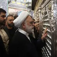 رئیس قوه قضائیه به زیارت حضرت معصومه(سلام‌الله‌علیها) رفت