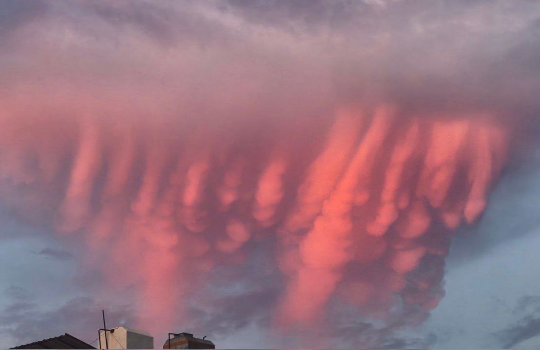 ابرهای عجیب ماموتی در ترکیه