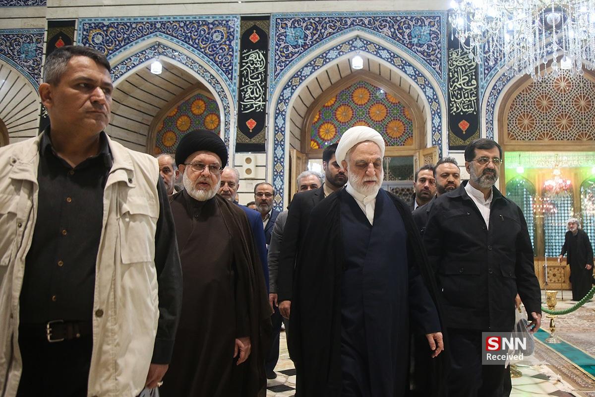 عکس/ سفر رئیس قوه قضائیه به قم