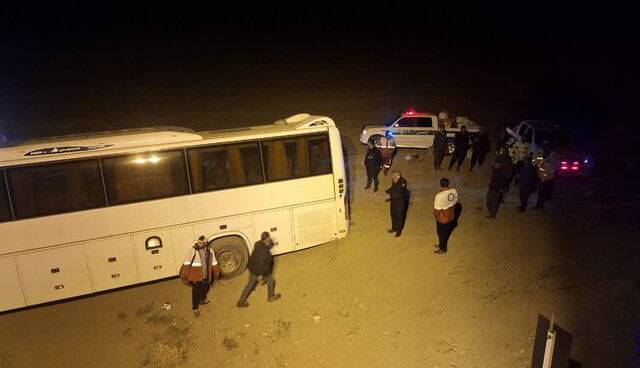 انحراف اتوبوس ۲۳ مصدوم برجای گذاشت