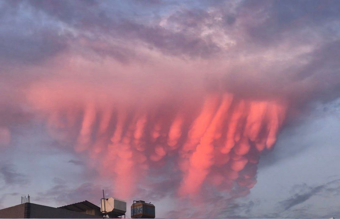 ابرهای عجیب ماموتی در ترکیه