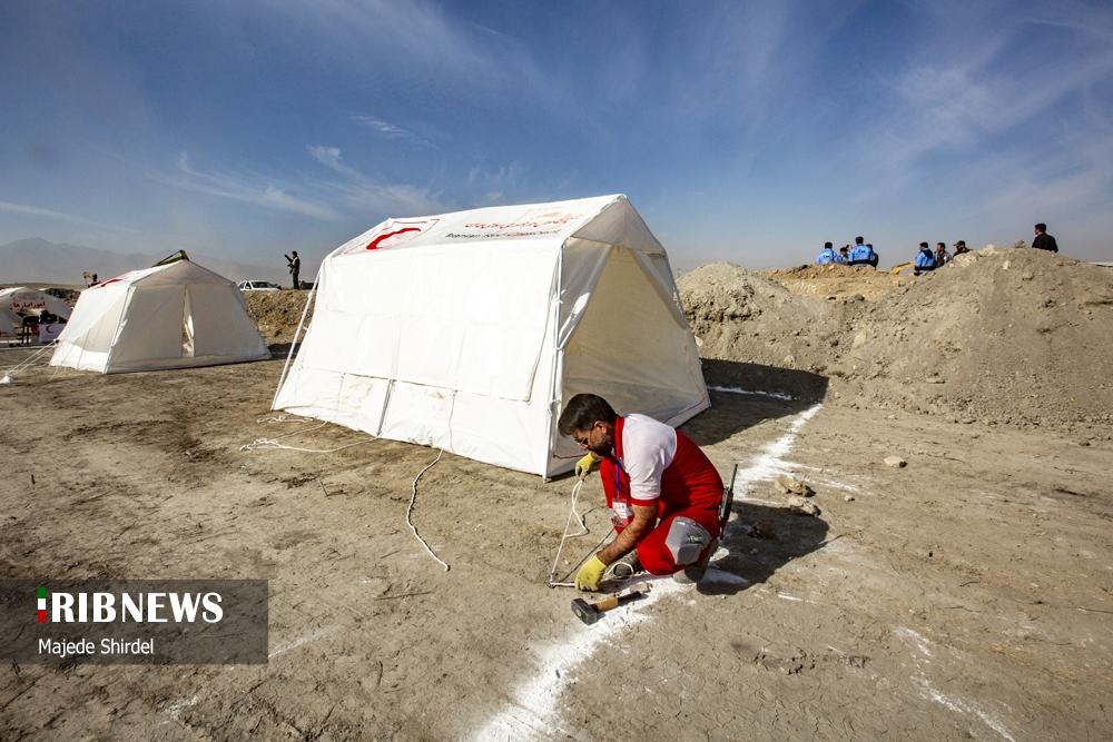 عکس/مانور مخاطرات طبیعی در همدان