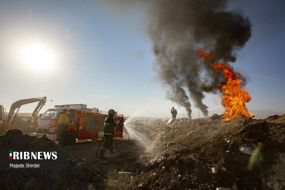 عکس/مانور مخاطرات طبیعی در همدان