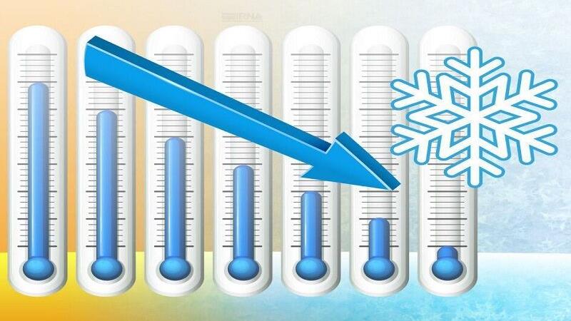 کاهش آهسته و پیوسته دمای هوای یزد