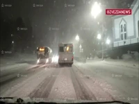 بارش سنگین برف در روسیه