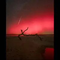 عکس روز ناسا از شفق قطبی بر فراز فلوریدا