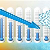 کاهش آهسته و پیوسته دمای هوای یزد