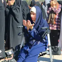 عکس/ اقامه نماز باران در بیرجند