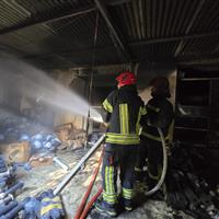 وقوع آتشسوزی در شهرک صنعتی شهرکرد