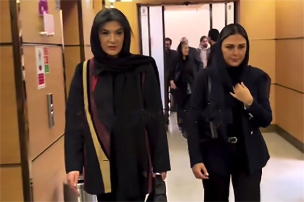 خوش و بش هدی زین‌العابدین و ریما رامین‌فر در یک مراسم