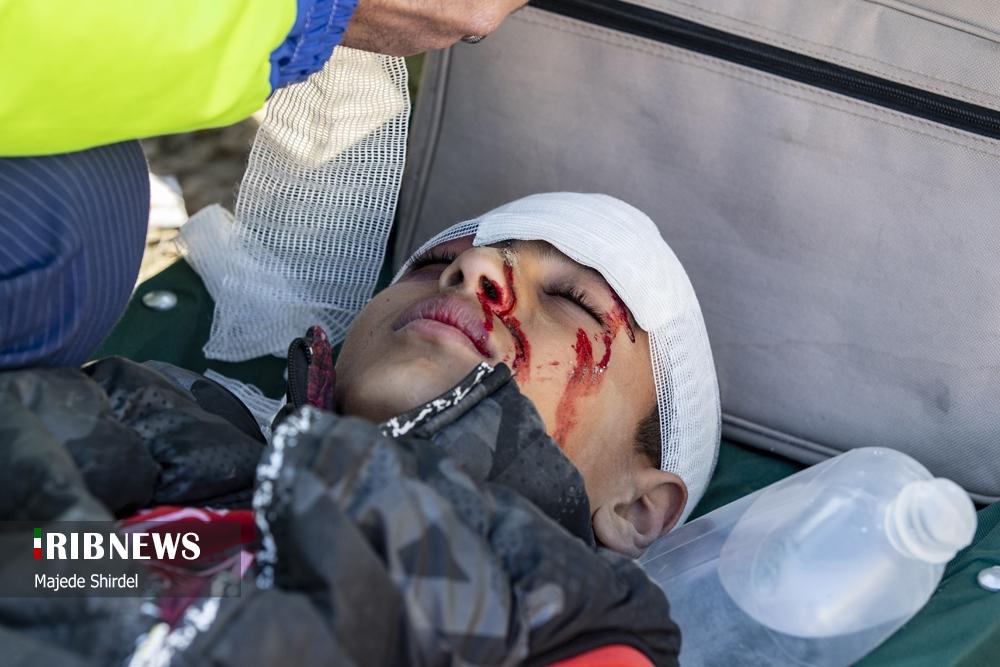 عکس/مانور مخاطرات طبیعی در همدان