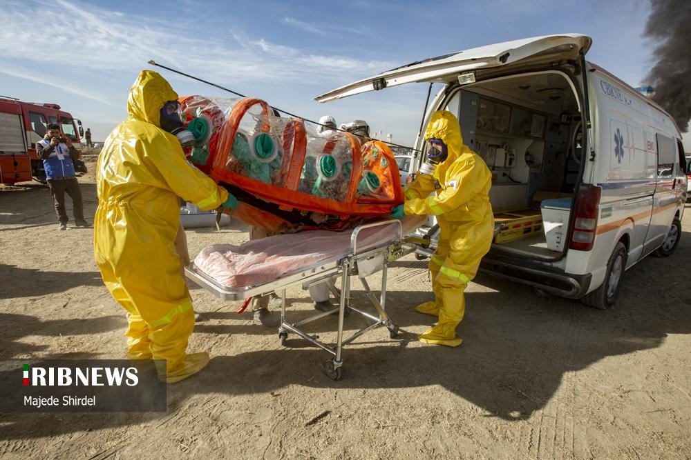 عکس/مانور مخاطرات طبیعی در همدان