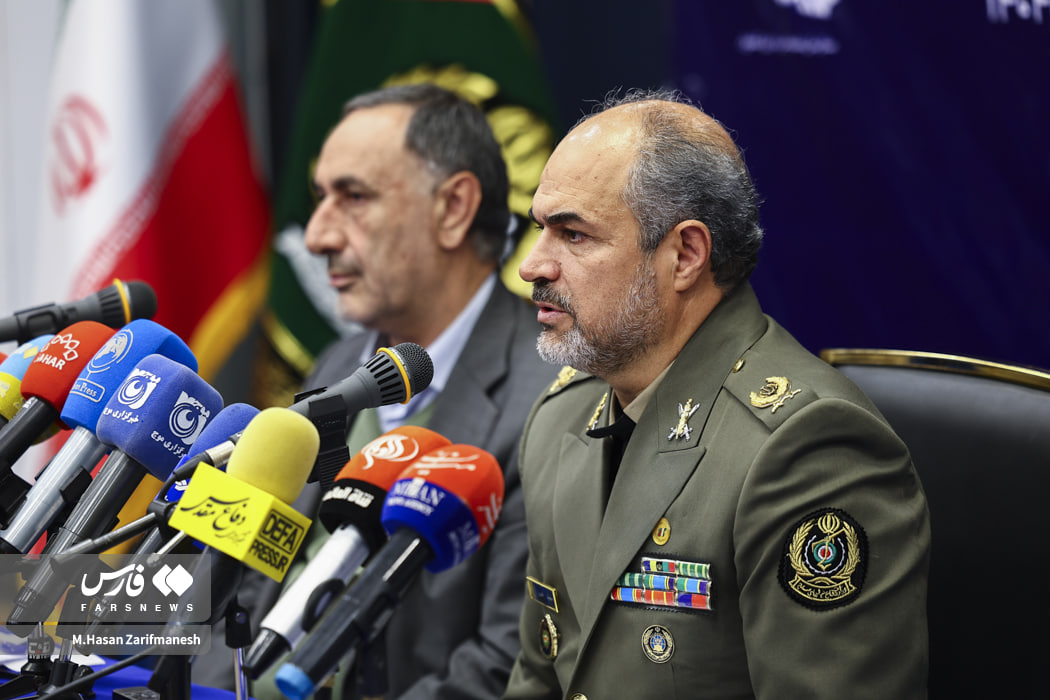 عکس/ نشست خبری رئیس سازمان جغرافیایی وزارت دفاع