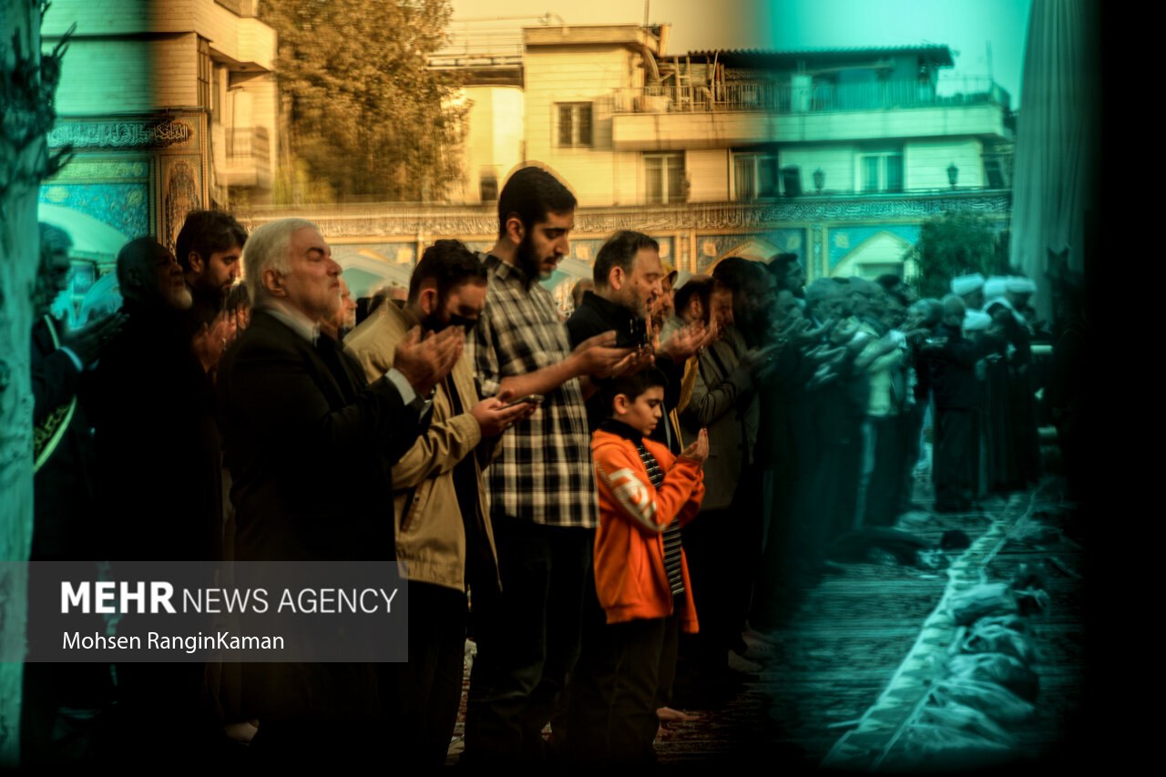 عکس/ اقامه نماز طلب باران در امام‌زاده صالح (ع) تهران