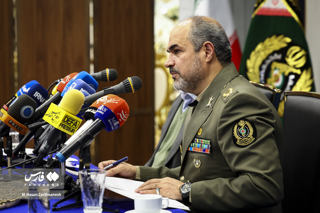 عکس/ نشست خبری رئیس سازمان جغرافیایی وزارت دفاع